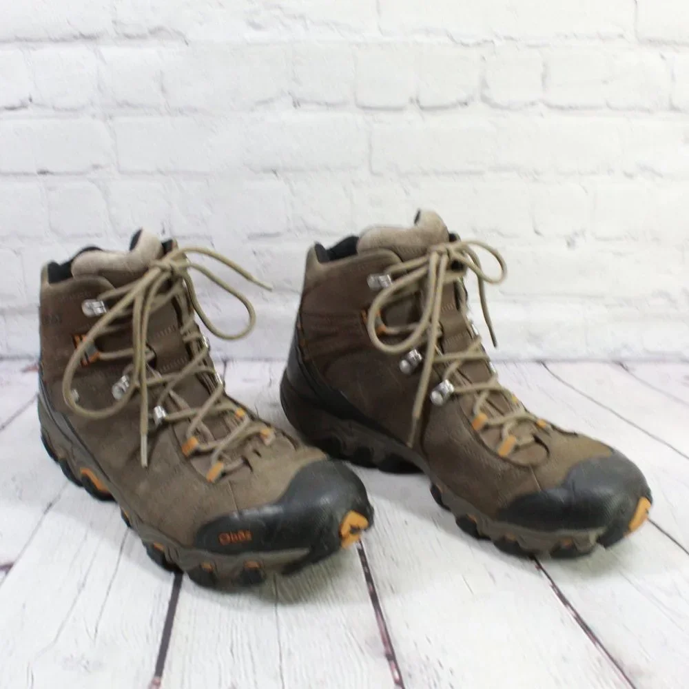 OBOZ Bridger Mid B-Dry Brown Waterproof Hiking Trail Boots Size US 12 - Picture 3 of 9